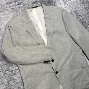 Suitsupply Blazer Mens 48R Gray Sienna Suit Jacket Drago Super 130s Italian Wool